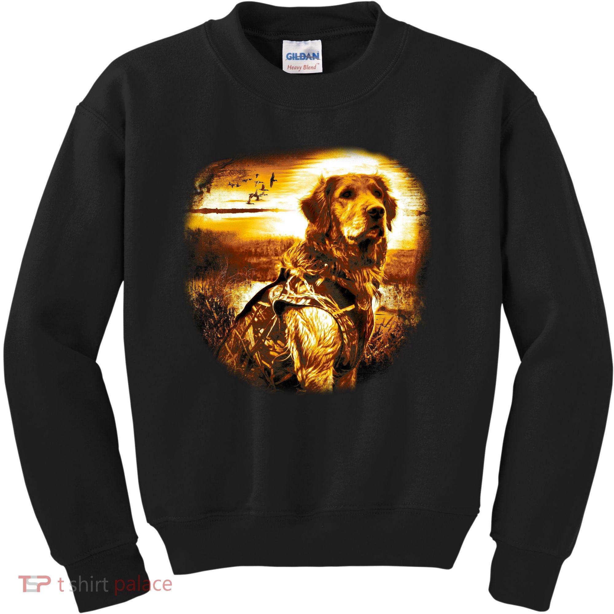Golden Hunter Retriever Dog Kids Sweatshirt