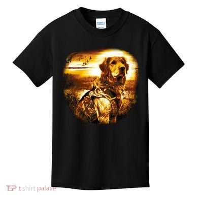 Golden Hunter Retriever Dog Kids T-Shirt