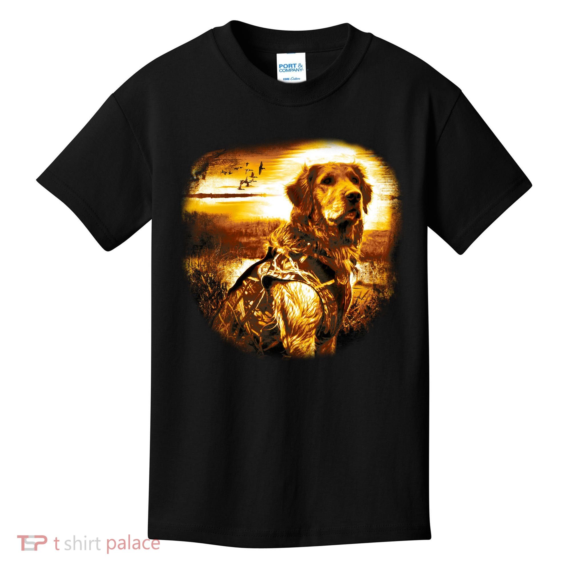 Golden Hunter Retriever Dog Kids T-Shirt