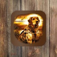 Golden Hunter Retriever Dog Coaster thumb 0