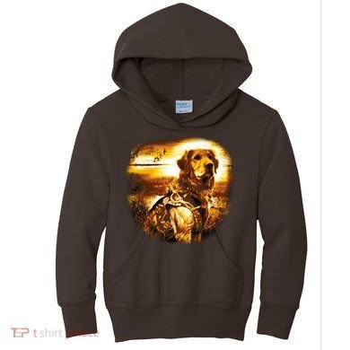 Golden Hunter Retriever Dog Kids Hoodie