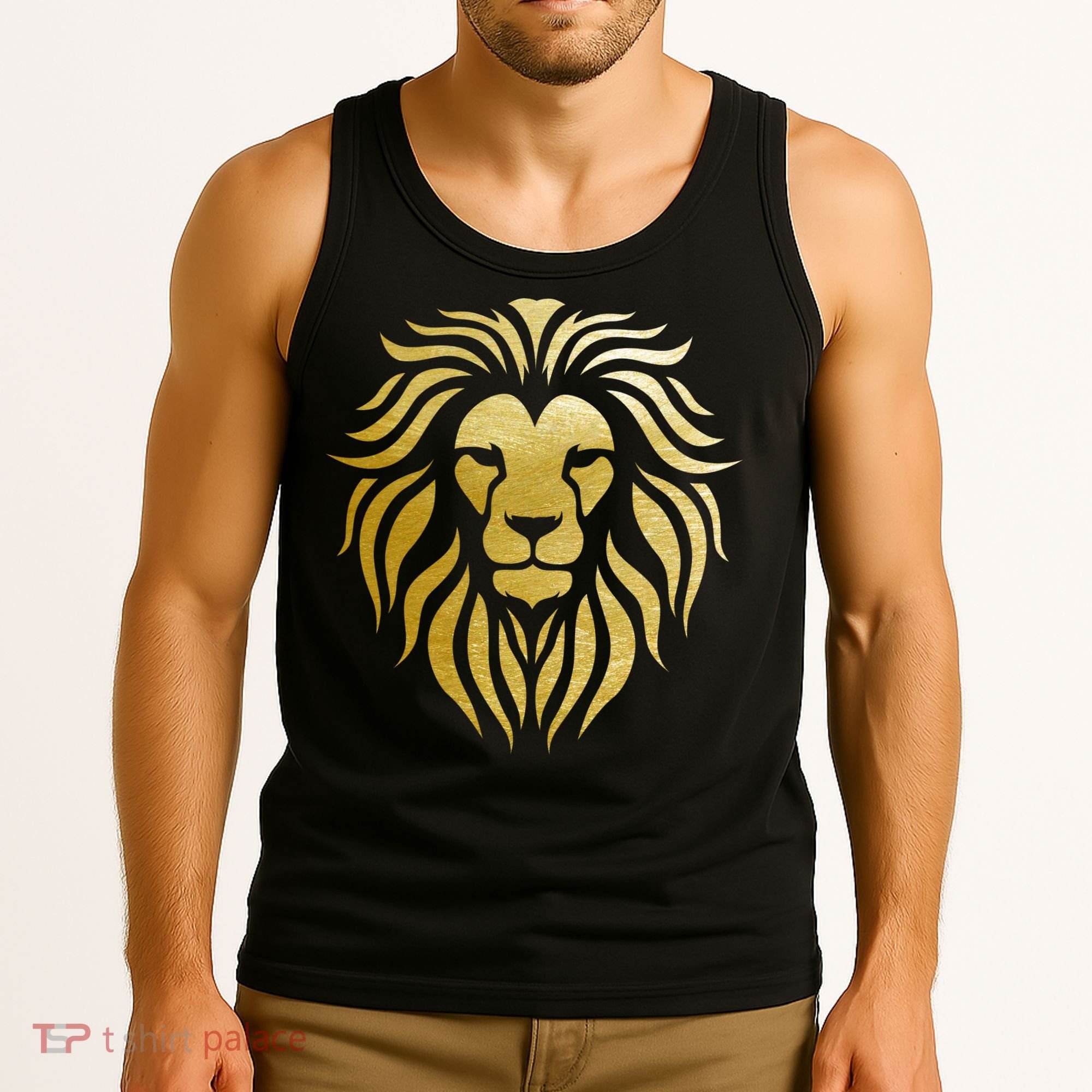 Golden King Lion Tank Top