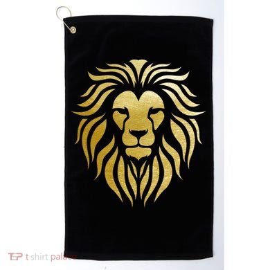 Golden King Lion Golf Towel