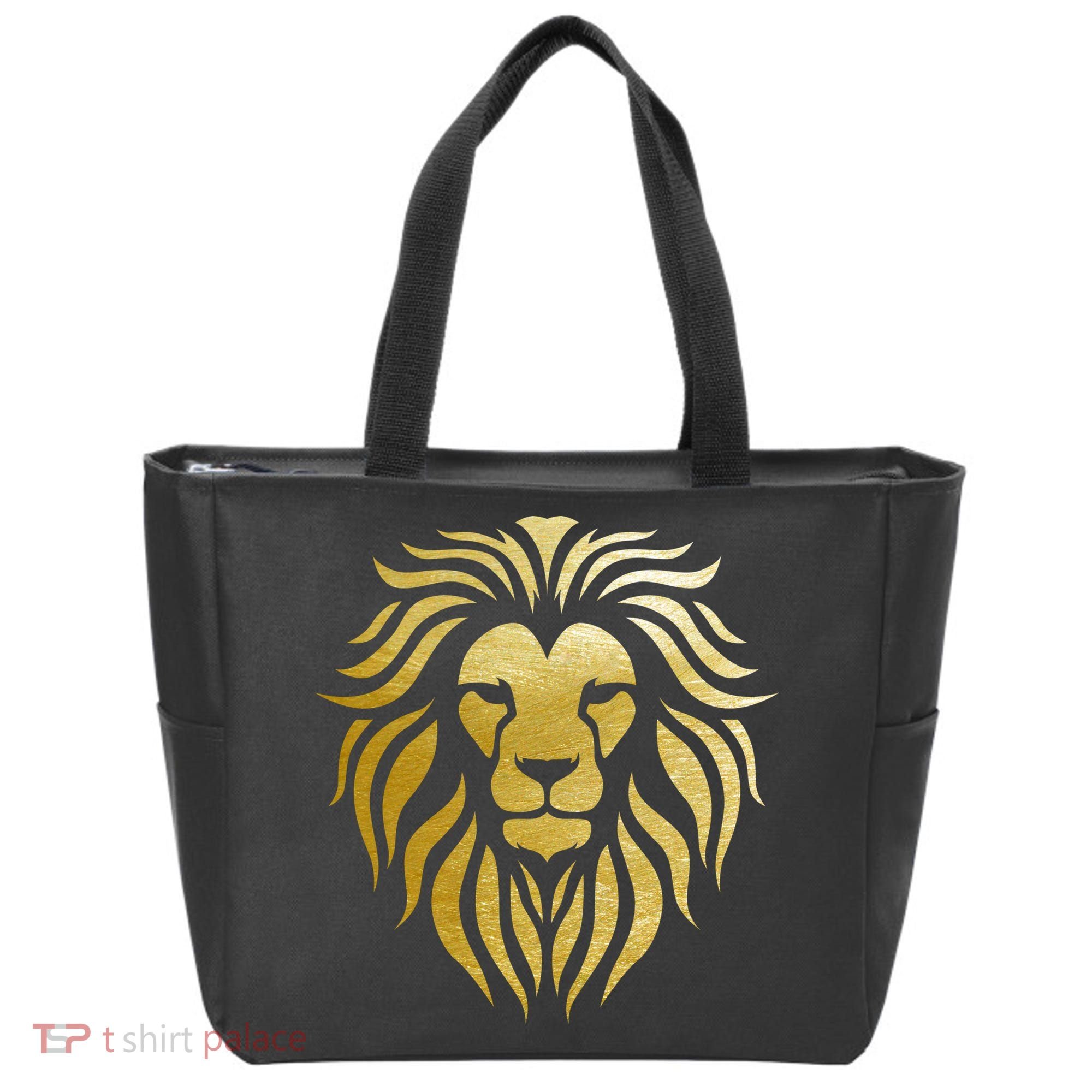 Golden King Lion Tote Bag