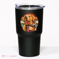 Golden Retriever Dog Coffee Tumbler thumb 0