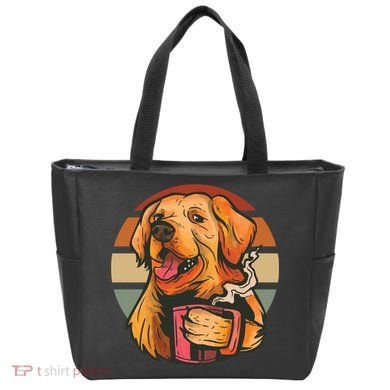 Golden Retriever Dog Coffee Tote Bag