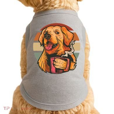 Golden Retriever Dog Coffee Doggie Tank