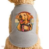 Golden Retriever Dog Coffee Doggie Tank thumb 0