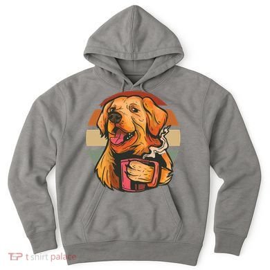 Golden Retriever Dog Coffee Hoodie