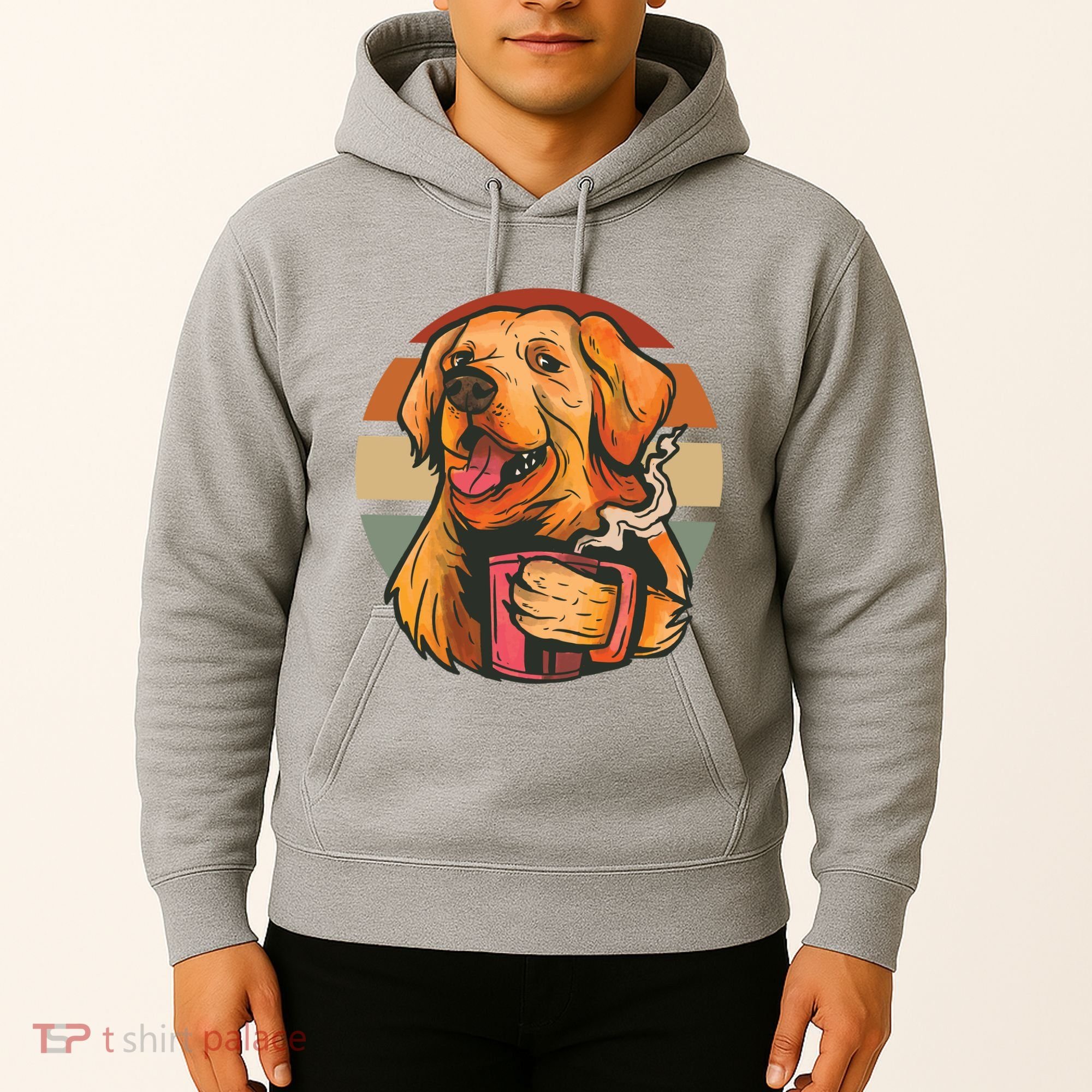 Golden Retriever Dog Coffee Hoodie