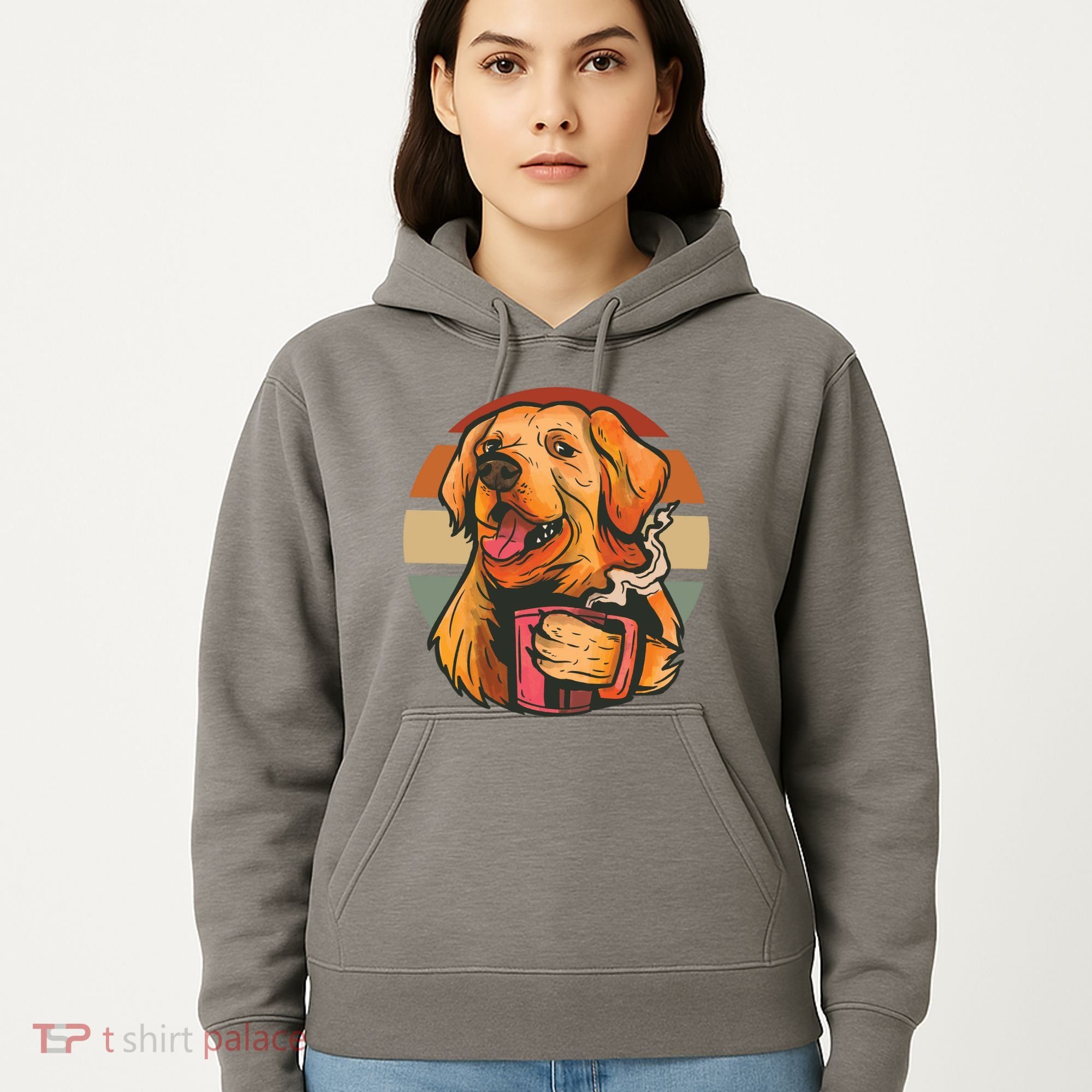 Golden Retriever Dog Coffee Hoodie