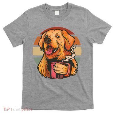 Golden Retriever Dog Coffee T-Shirt