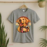 Golden Retriever Dog Coffee T-Shirt thumb 2
