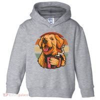 Golden Retriever Dog Coffee Toddler Hoodie thumb 0