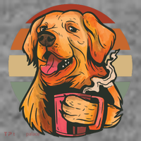 Golden Retriever Dog Coffee Women's T-Shirt thumb 6