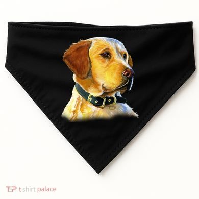 Golden Retriever Dog Portrait USA-Made Doggie Bandana
