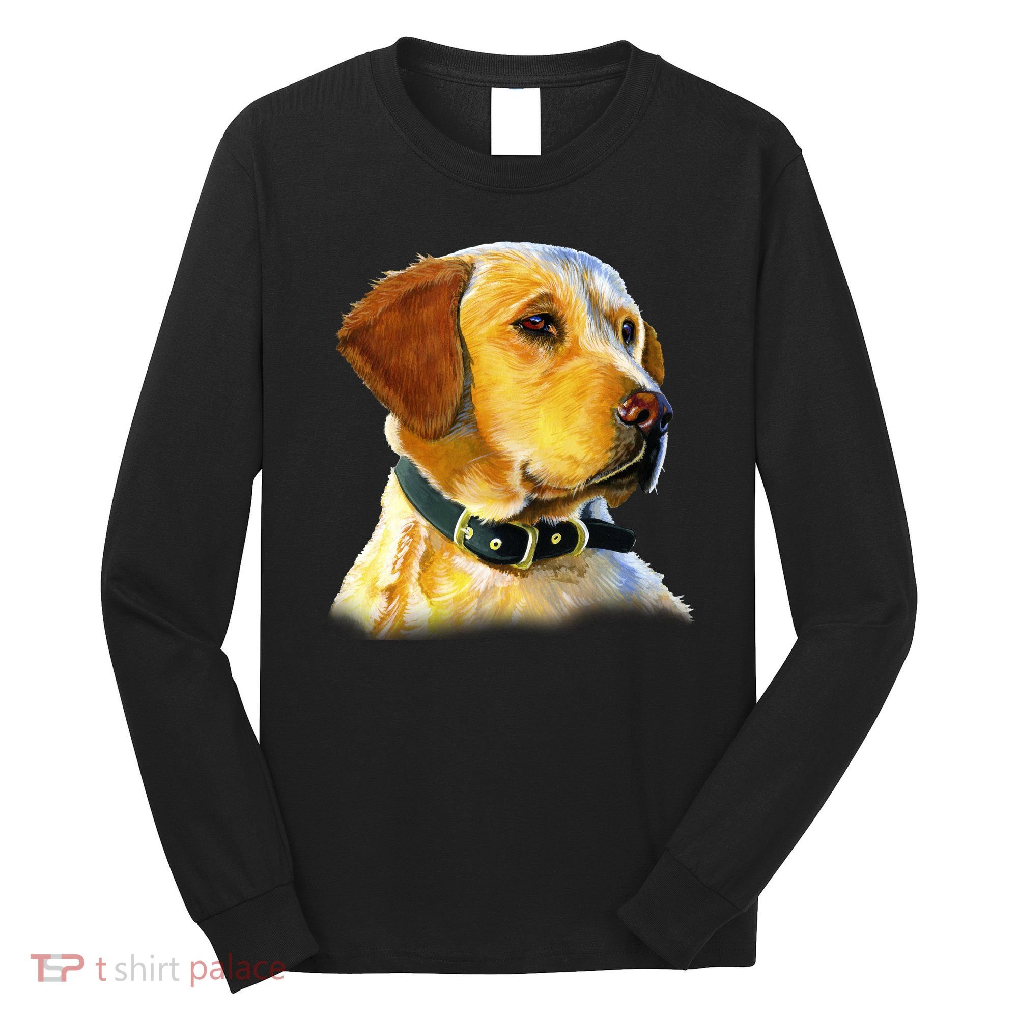 Golden Retriever Dog Portrait Long Sleeve Shirt