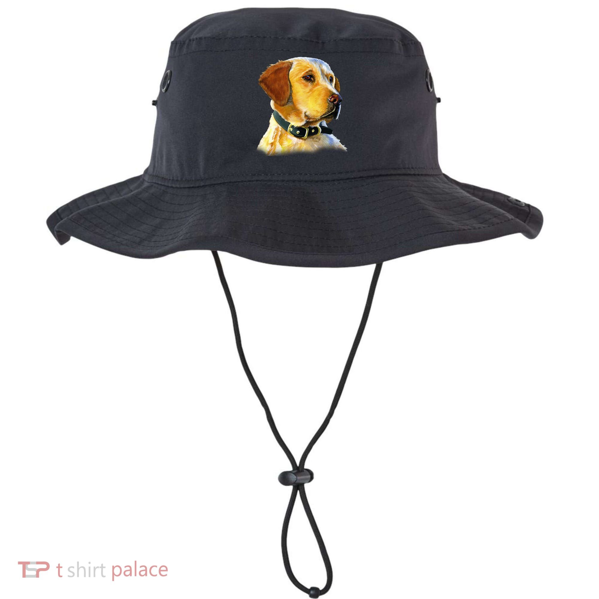 Golden Retriever Dog Portrait Bucket Hat
