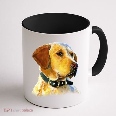 Golden Retriever Dog Portrait Coffee Mug back
