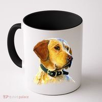 Golden Retriever Dog Portrait Coffee Mug thumb 0
