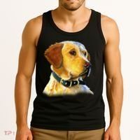 Golden Retriever Dog Portrait Tank Top thumb 3