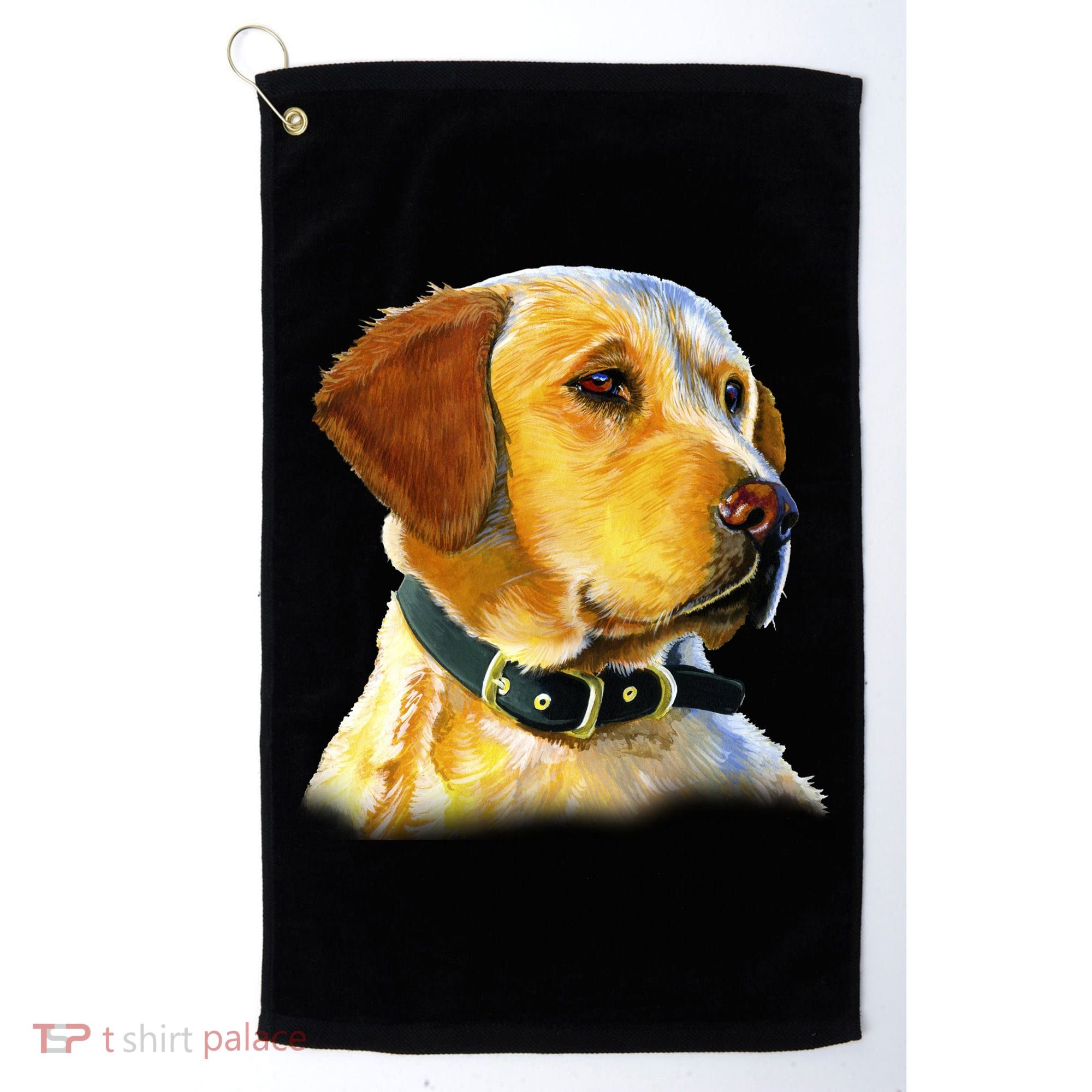 Golden Retriever Dog Portrait Golf Towel