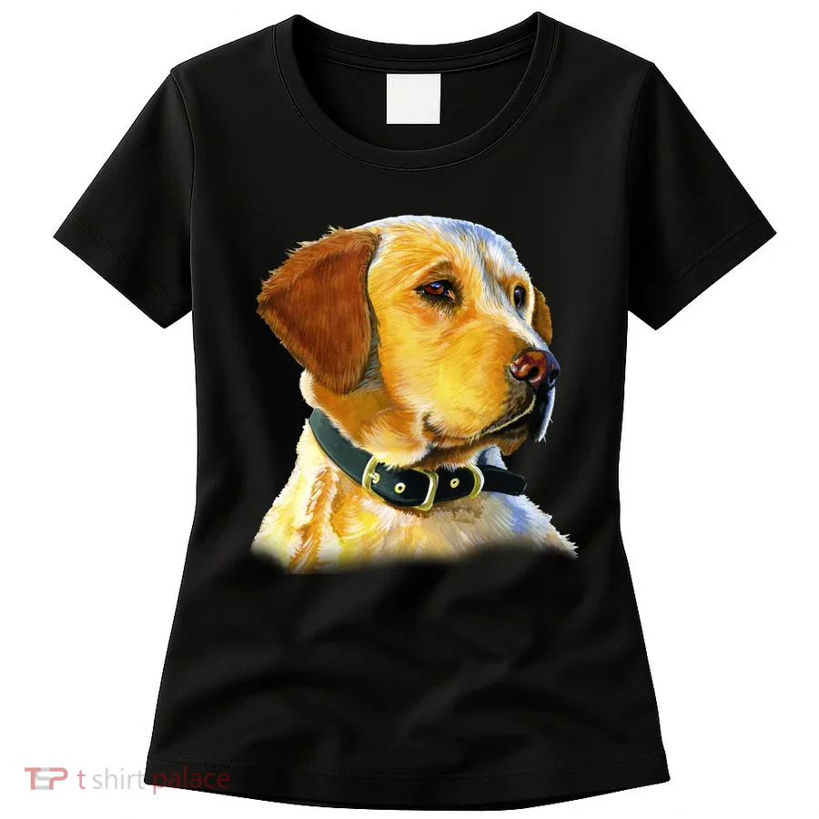 Golden Retriever Dog Portrait Women's T-Shirt