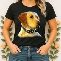 Golden Retriever Dog Portrait Women's T-Shirt thumb 2