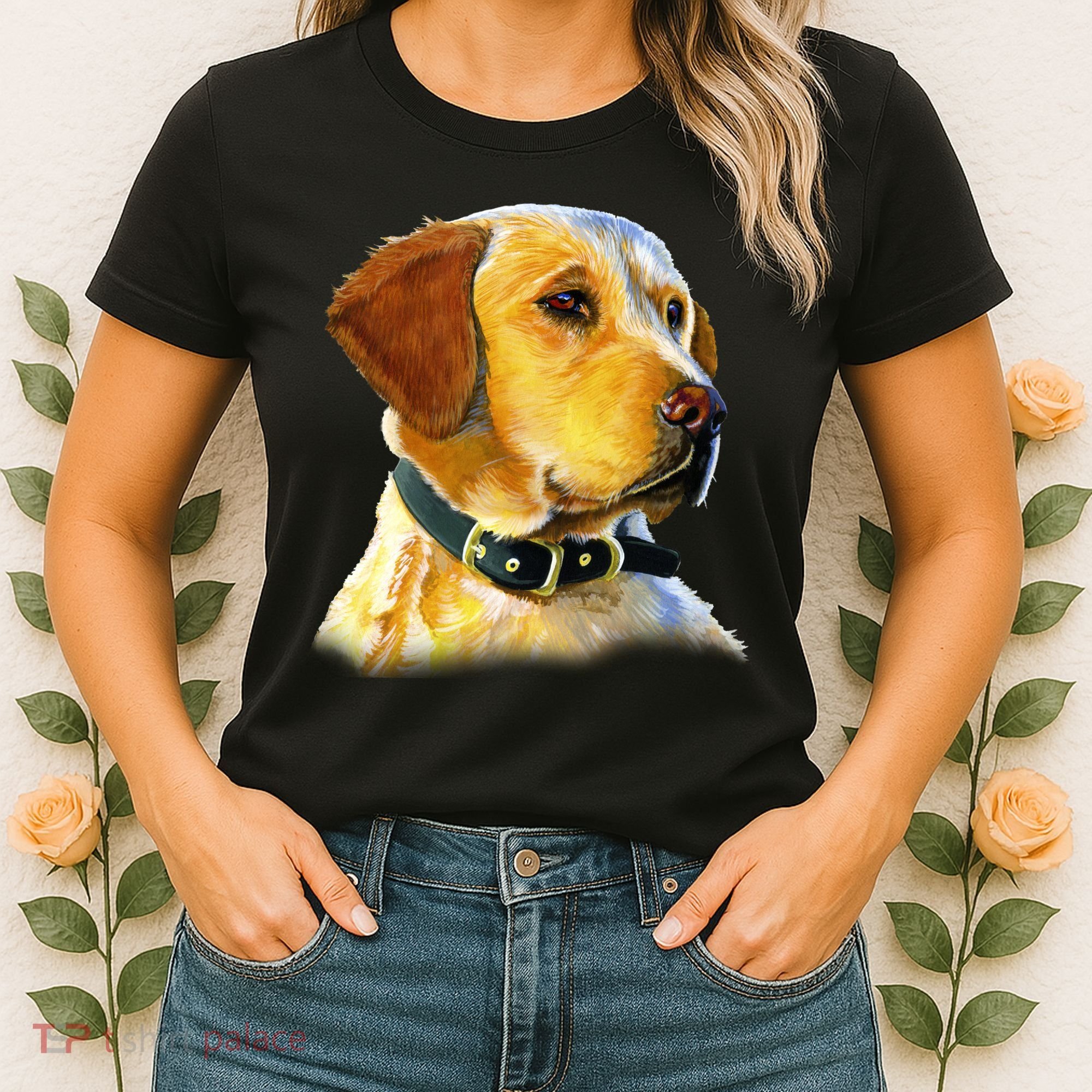 Golden Retriever Dog Portrait Women's T-Shirt