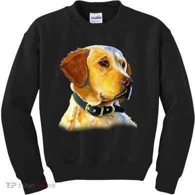 Golden Retriever Dog Portrait Kids Sweatshirt