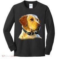Golden Retriever Dog Portrait Kids Long Sleeve Shirt thumb 0