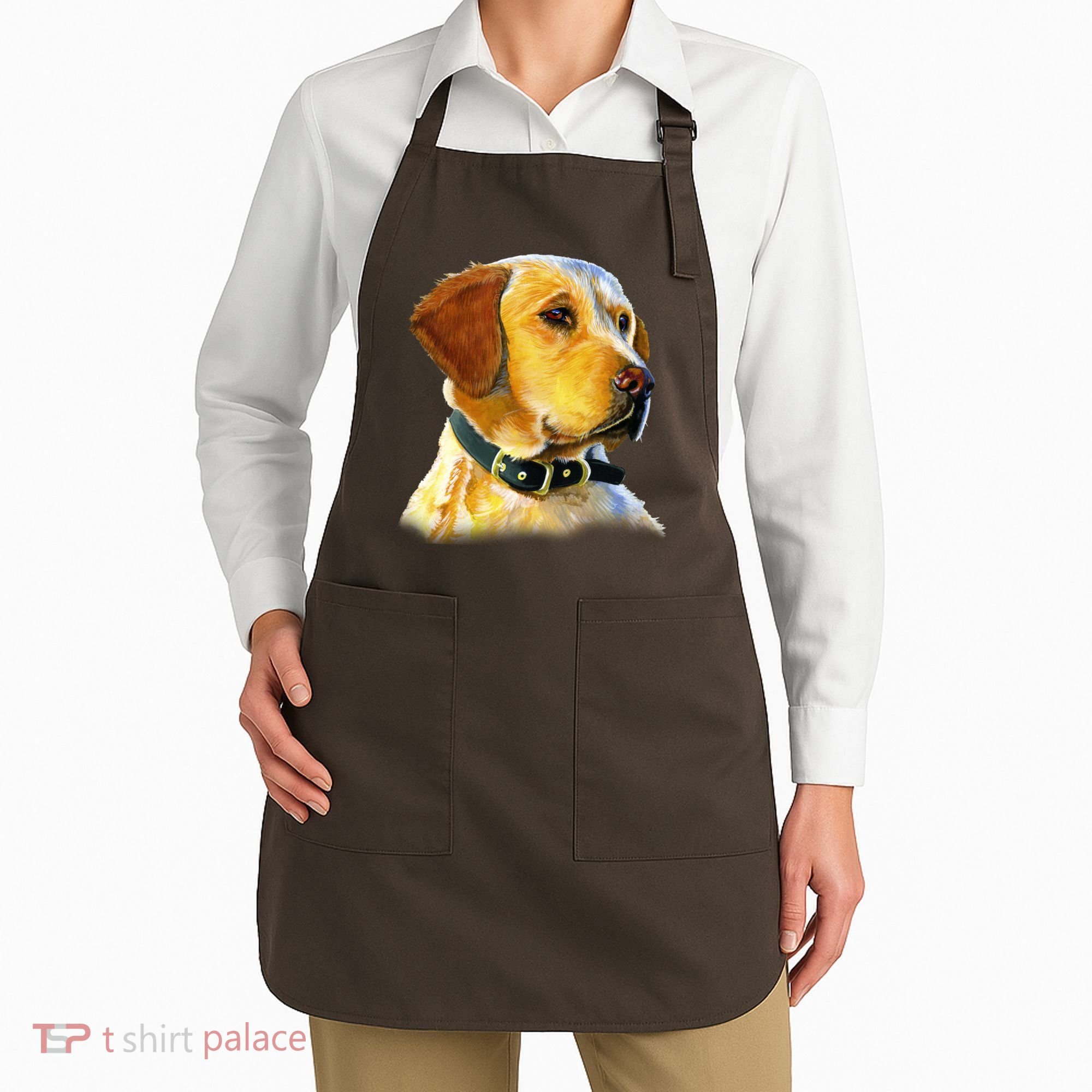 Golden Retriever Dog Portrait Apron