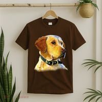 Golden Retriever Dog Portrait T-Shirt thumb 2
