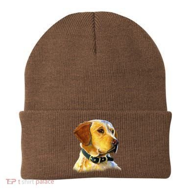 Golden Retriever Dog Portrait Beanie
