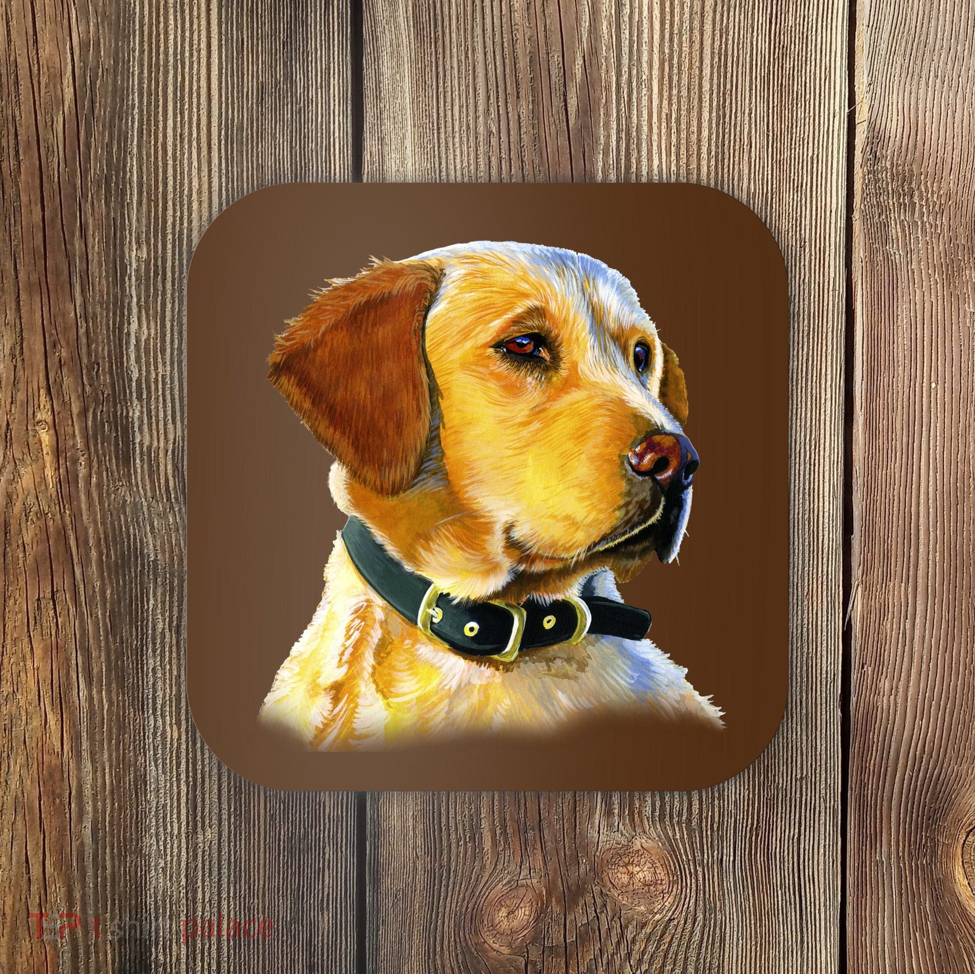 Golden Retriever Dog Portrait Coaster