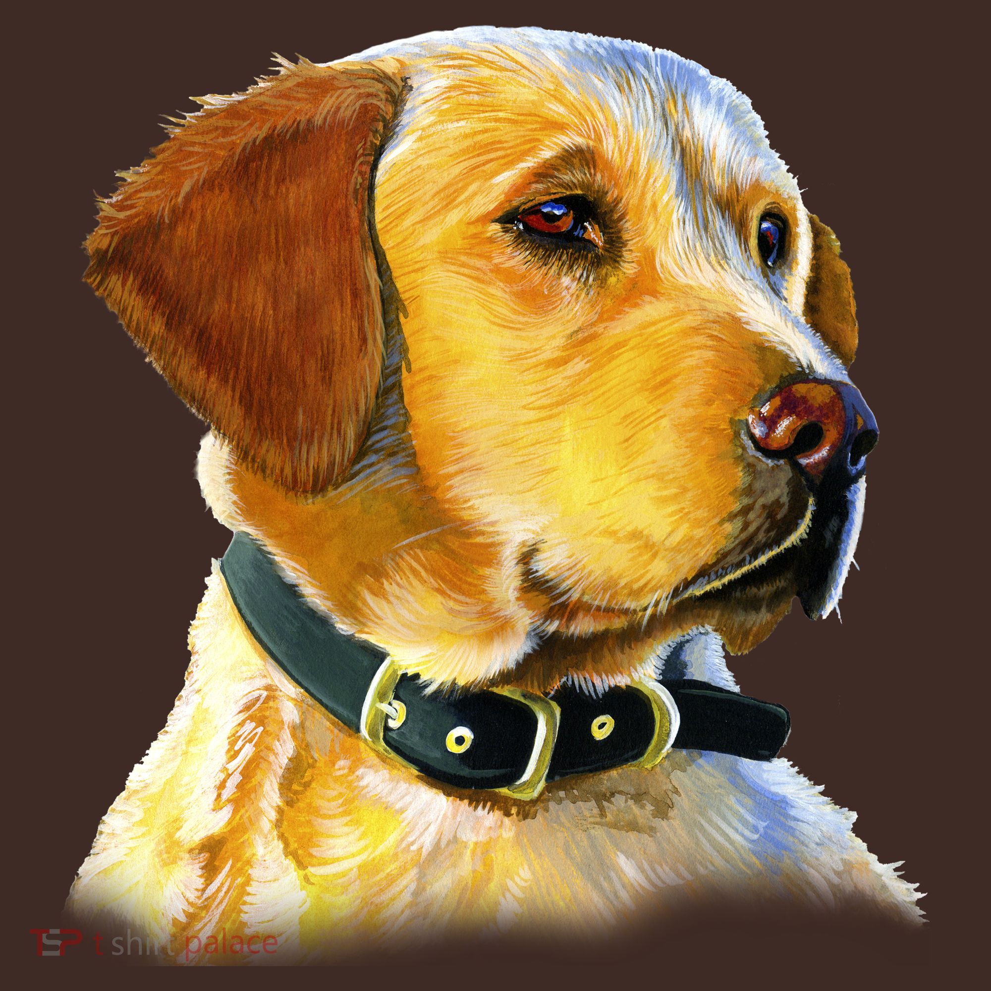 Golden Retriever Dog Portrait Coaster