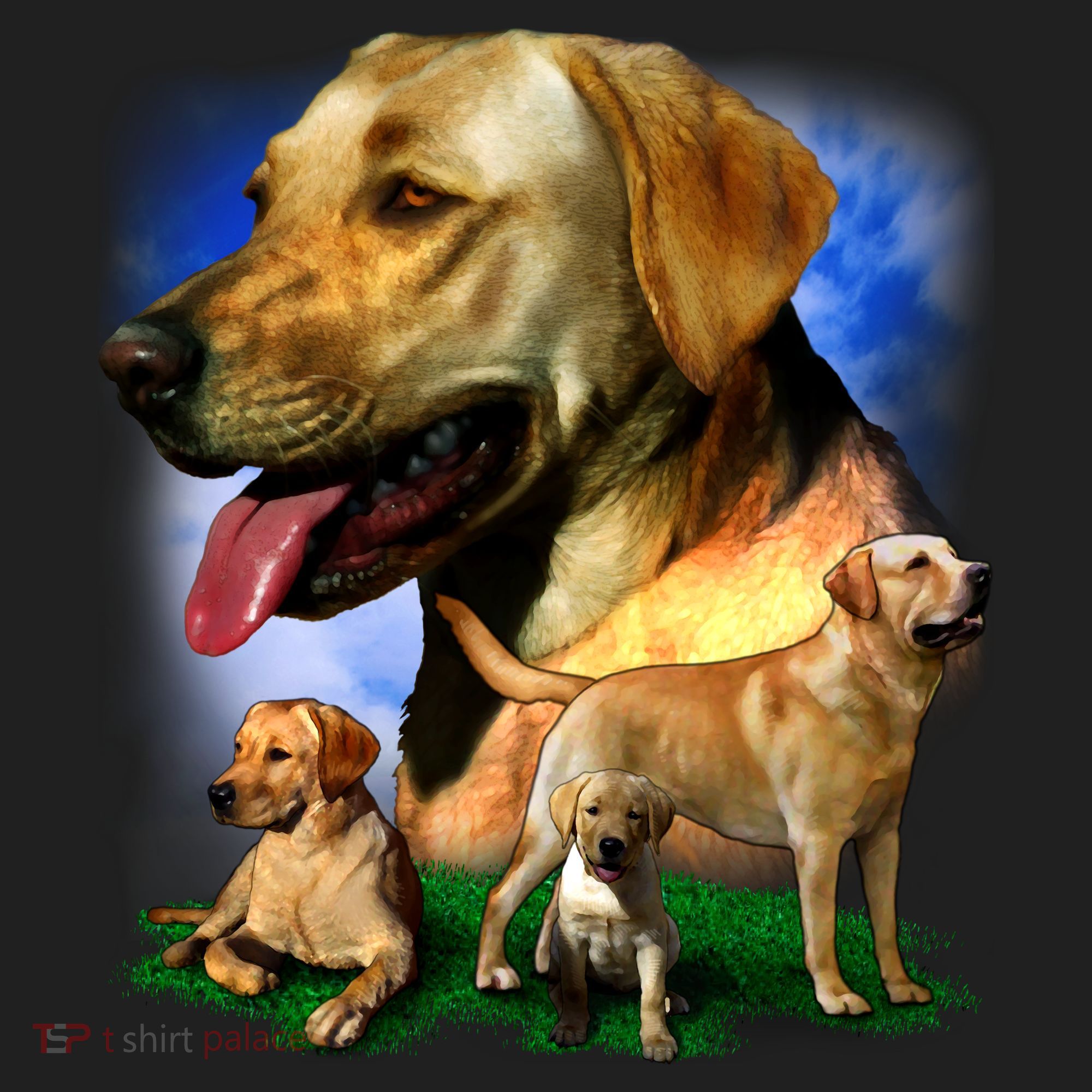 Golden Retriever Family Tumbler