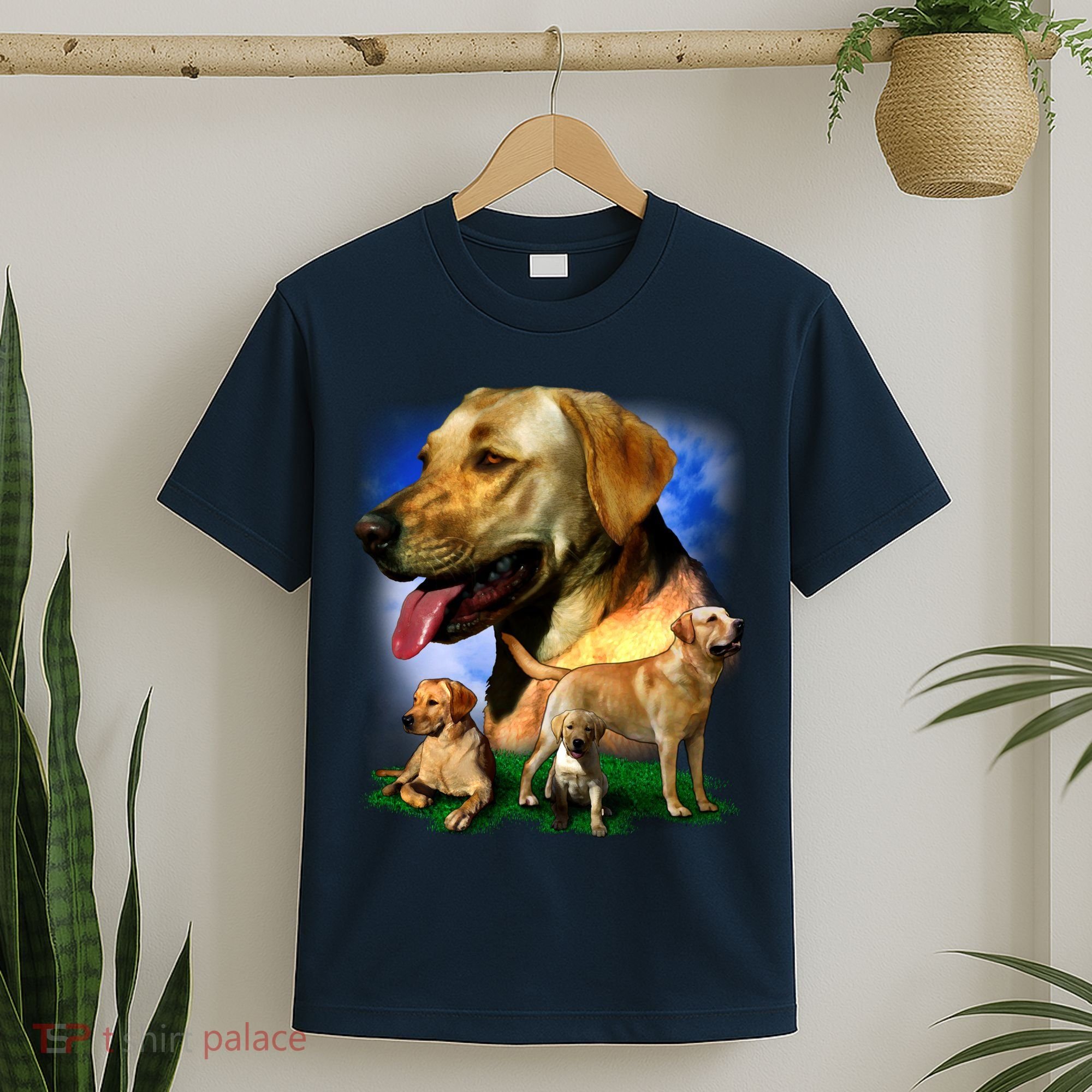 Golden Retriever Family T-Shirt
