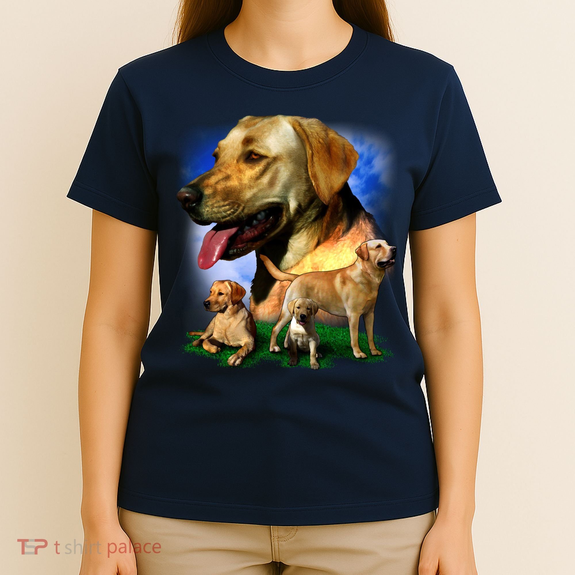 Golden Retriever Family T-Shirt