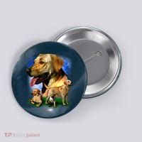 Golden Retriever Family Button thumb 0