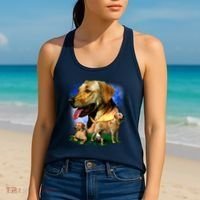 Golden Retriever Family Women's Tank Top thumb 2