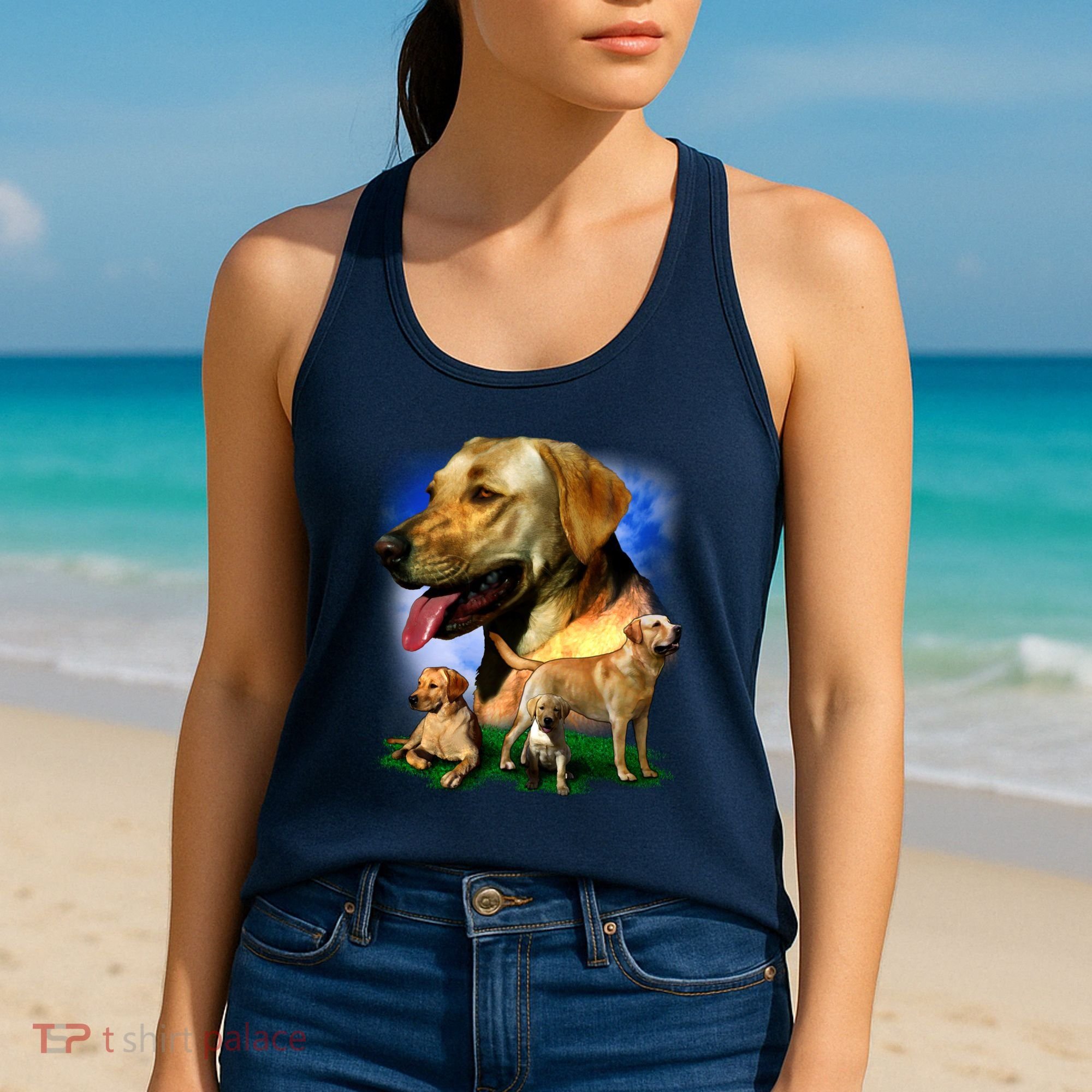 Golden Retriever Family Women's Tank Top