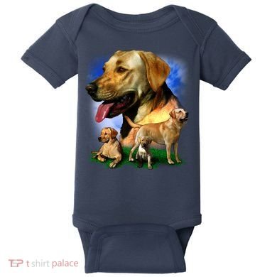 Golden Retriever Family Baby Bodysuit