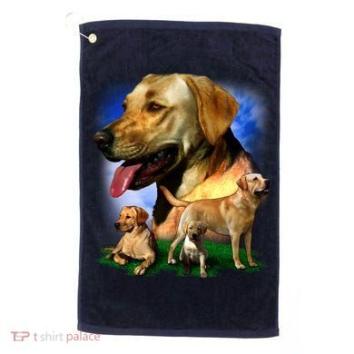 Golden Retriever Family Golf Towel