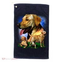Golden Retriever Family Golf Towel thumb 0