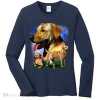 Golden Retriever Family Women's Long Sleeve Shirt thumb 0