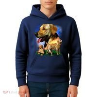 Golden Retriever Family Kids Hoodie thumb 4