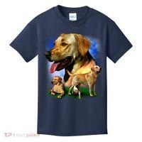Golden Retriever Family Kids T-Shirt thumb 0