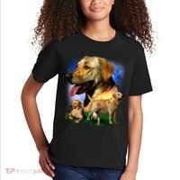 Golden Retriever Family Kids T-Shirt thumb 2