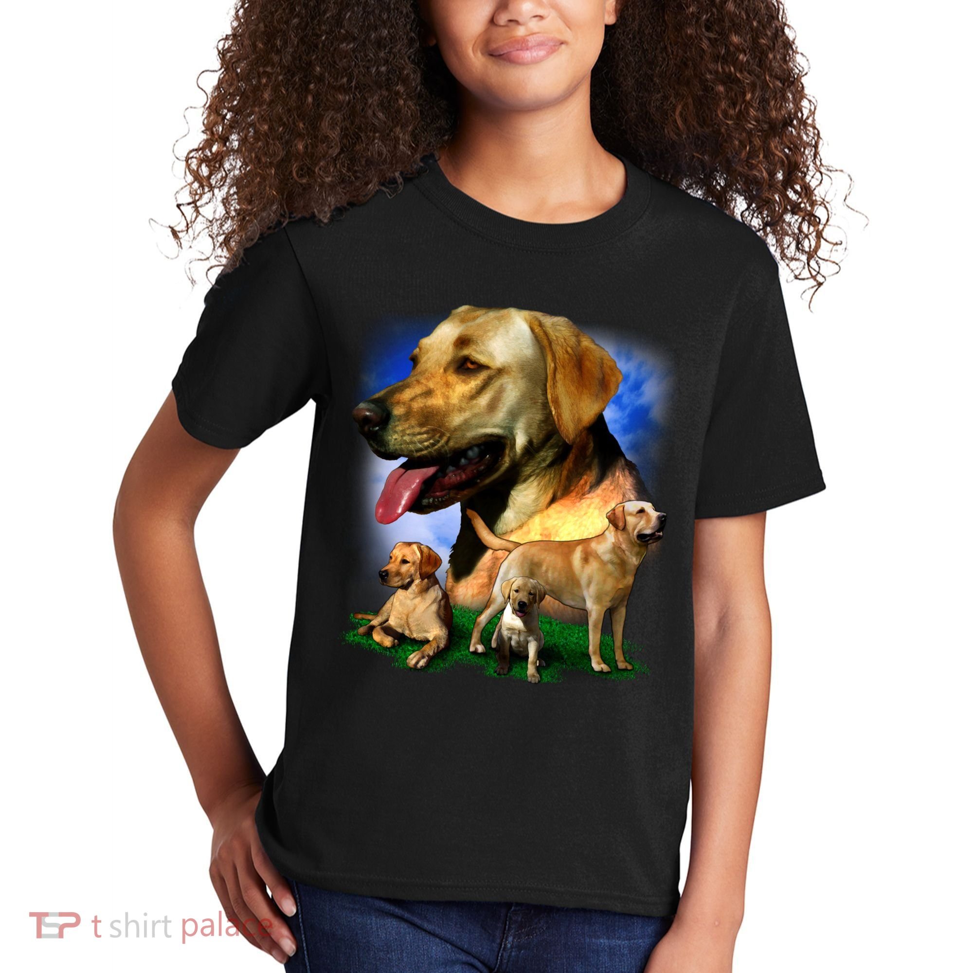 Golden Retriever Family Kids T-Shirt